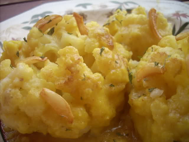 Tostadas de coliflor y remolacha